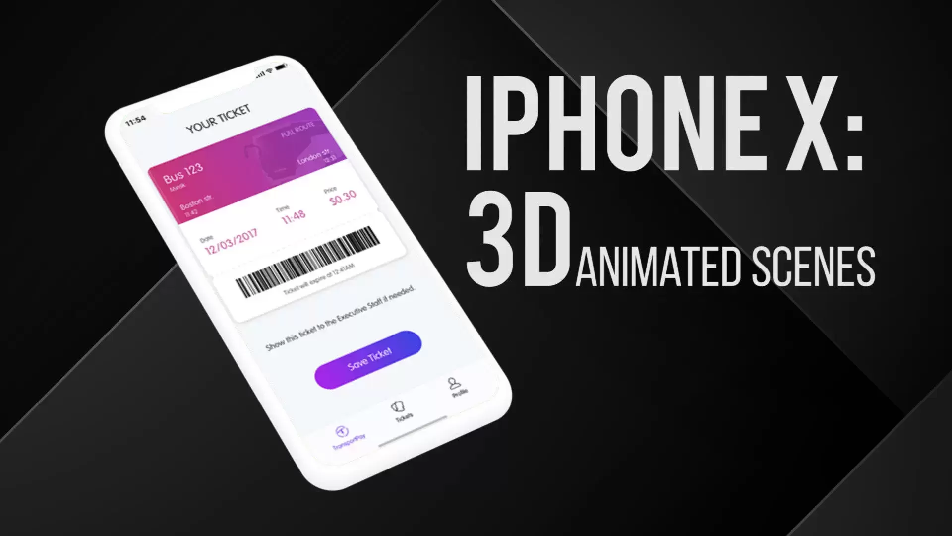 9个3D动画iPhone X介绍PR模板视频下载(含音频)