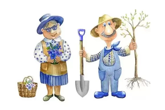 36款春季花园园艺工具、绿化和园丁人物PNG免抠图插图6