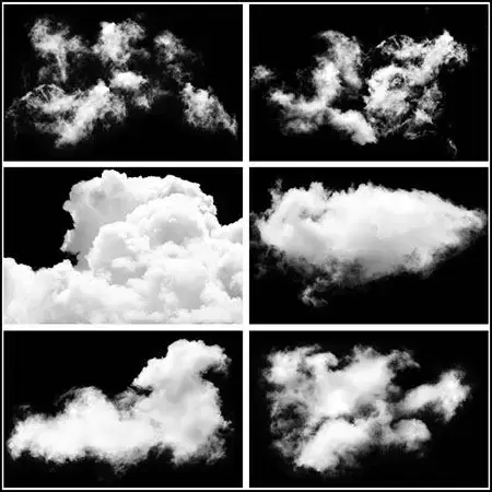 32款白云白色云朵PNG免抠图插图