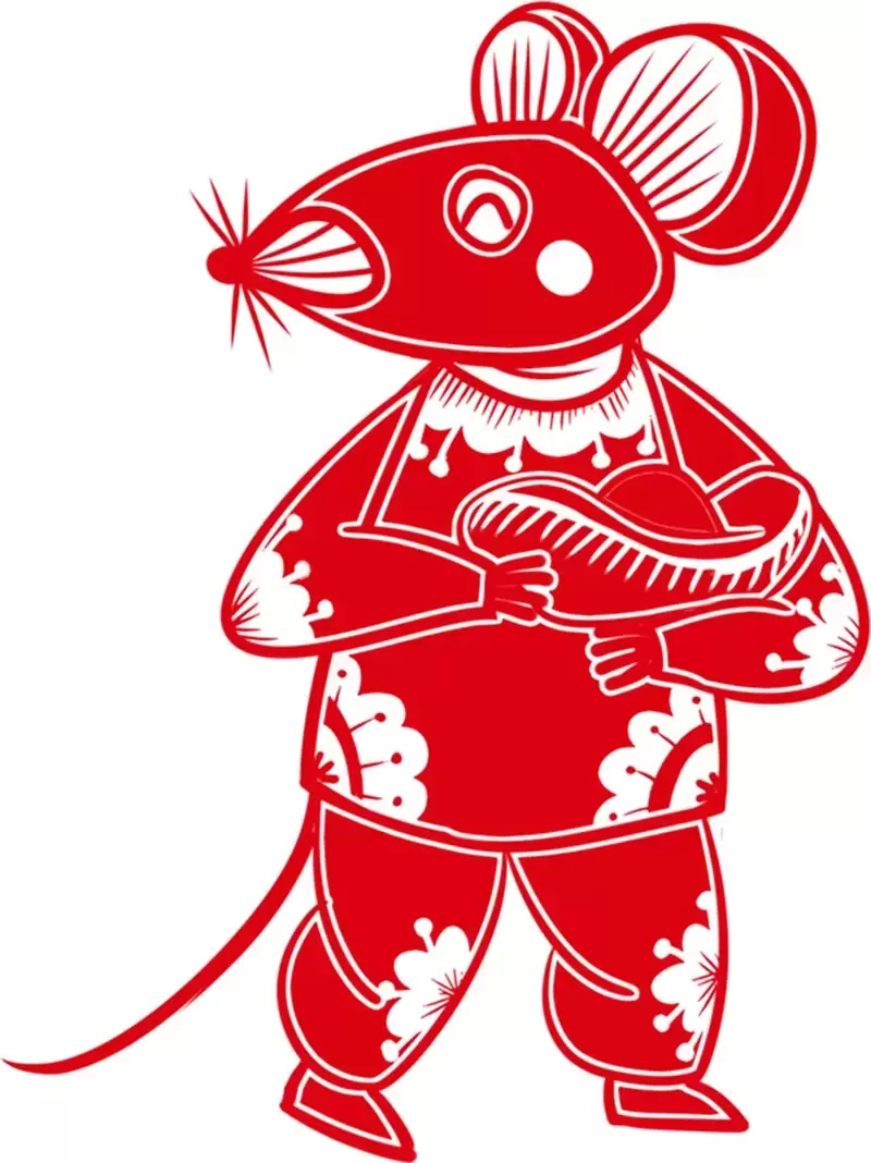 75款2020鼠年春节剪纸窗花PNG免抠图素材插图5
