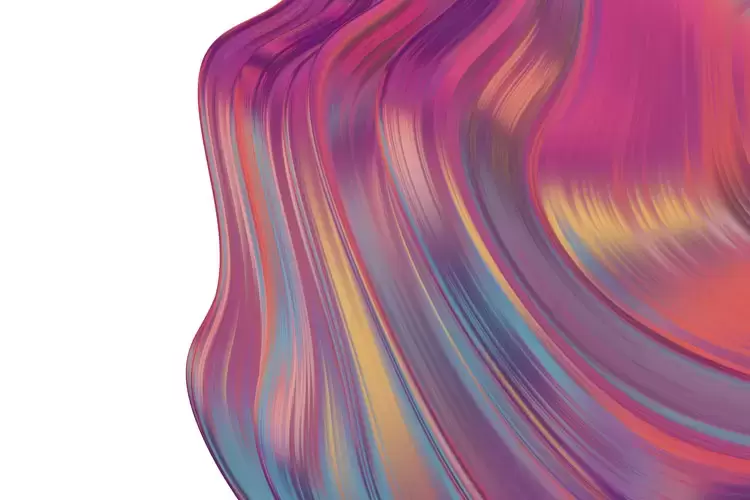多彩抽象的3D波浪条纹的背景PNG免抠图插图11