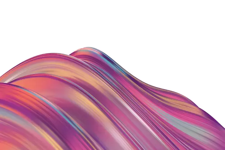 多彩抽象的3D波浪条纹的背景PNG免抠图插图7