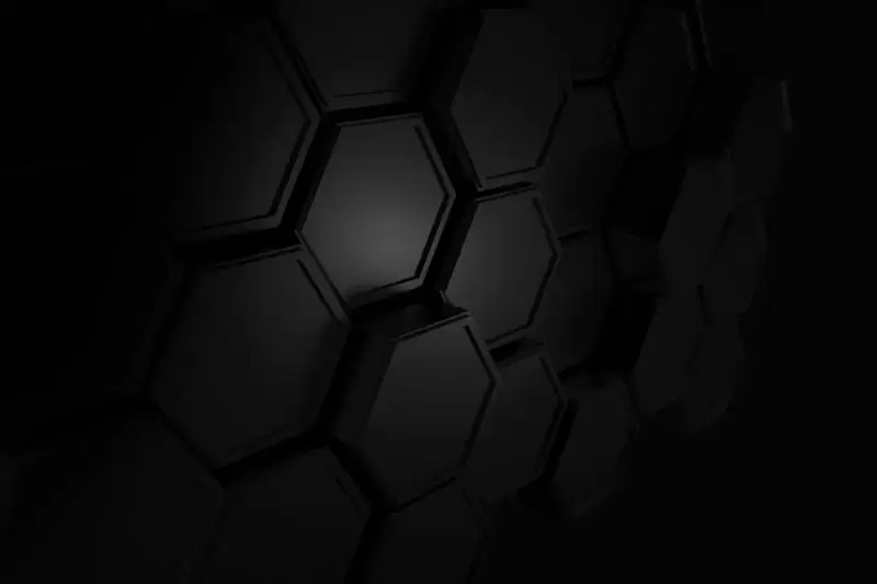 六边形黑色抽象背景矢量素材插图2