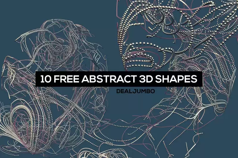 10款高分辨率抽象创意3D形状图形PNG免抠图插图4