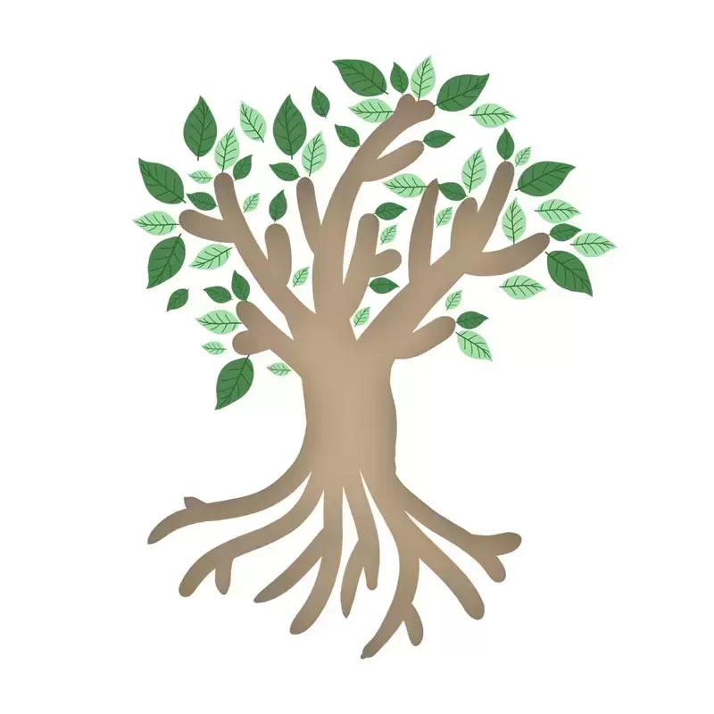 6款带有树根的抽象大树PNG免抠图插图5