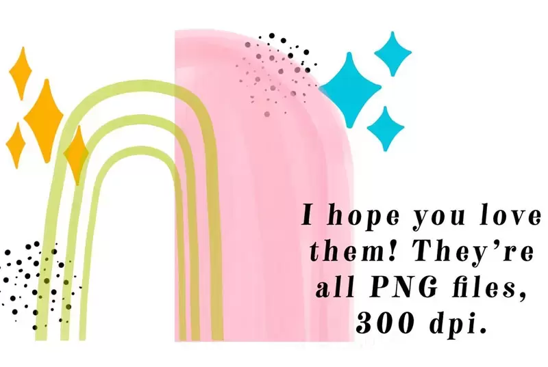 100多个绘画形状笔触素材包PNG免抠图插图8