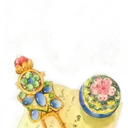 古风复古手绘水彩花卉小清新建筑美化装饰PNG图片素材插图29