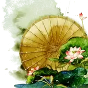 古风复古手绘水彩花卉小清新建筑美化装饰PNG图片素材插图77