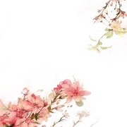 古风复古手绘水彩花卉小清新建筑美化装饰PNG图片素材插图132