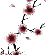 古风复古手绘水彩花卉小清新建筑美化装饰PNG图片素材插图74