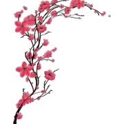 古风复古手绘水彩花卉小清新建筑美化装饰PNG图片素材插图17