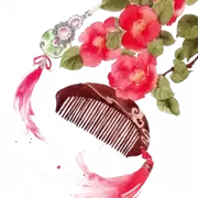古风复古手绘水彩花卉小清新建筑美化装饰PNG图片素材插图5