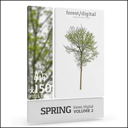 150款春季夏季不同大小种类的树木PNG免抠图插图