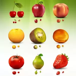 夏季新鲜绿色水果PNG免抠图插图