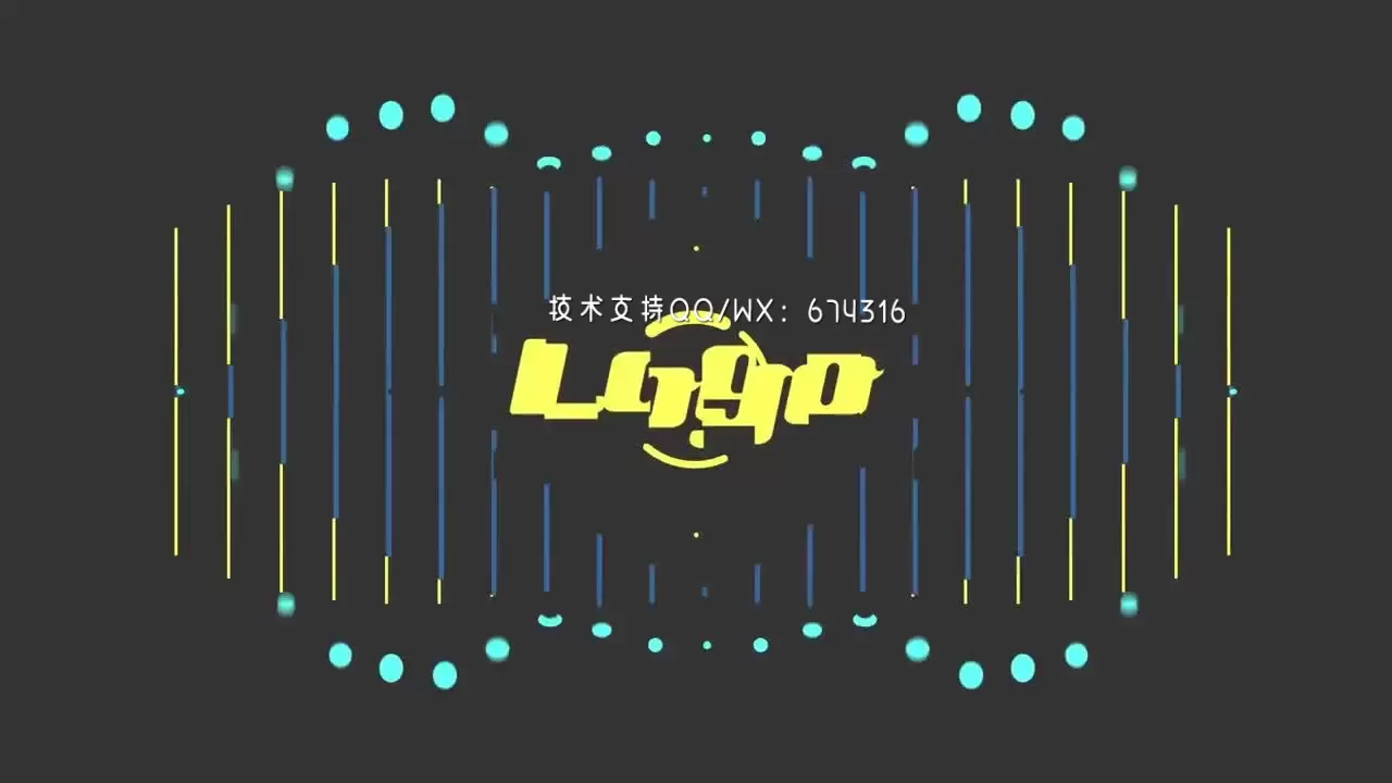 炫酷时尚LOGO标志展示AE模板视频下载(含音频)插图 炫酷时尚LOGO标志展示AE模板视频下载(含音频)插图