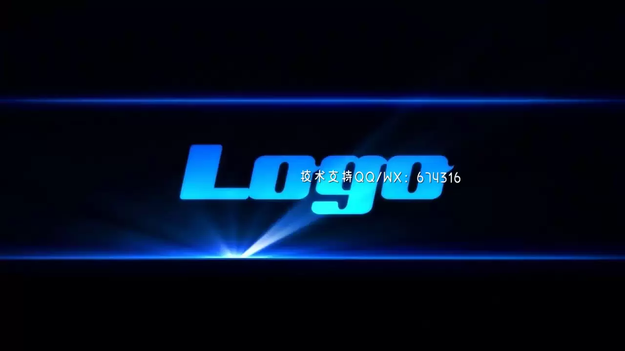 闪光弹很酷时尚LOGO标志AE模板视频下载插图