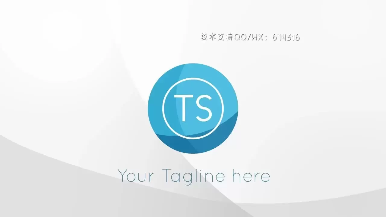 简洁的二维动态LOGO标志演示AE模板视频下载(含音频)插图