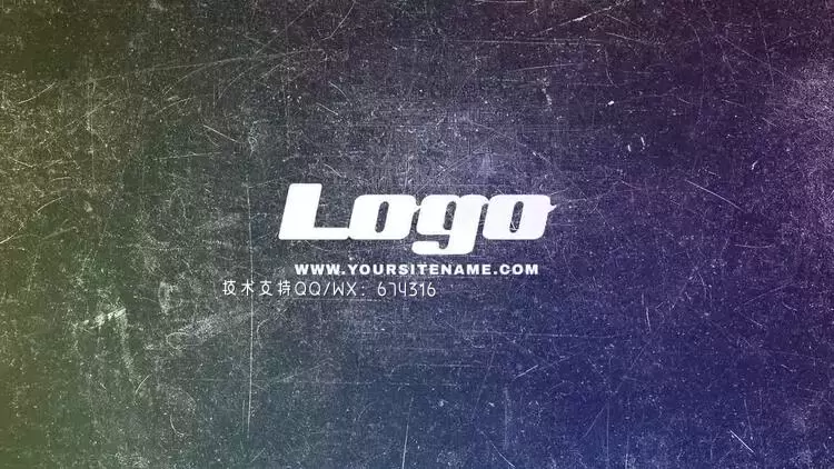 (含音频)Grunge 故障标志AE模板视频下载插图