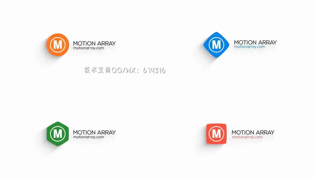 简短有趣的动画LOGO标志显示AE模板视频下载(含音频)插图