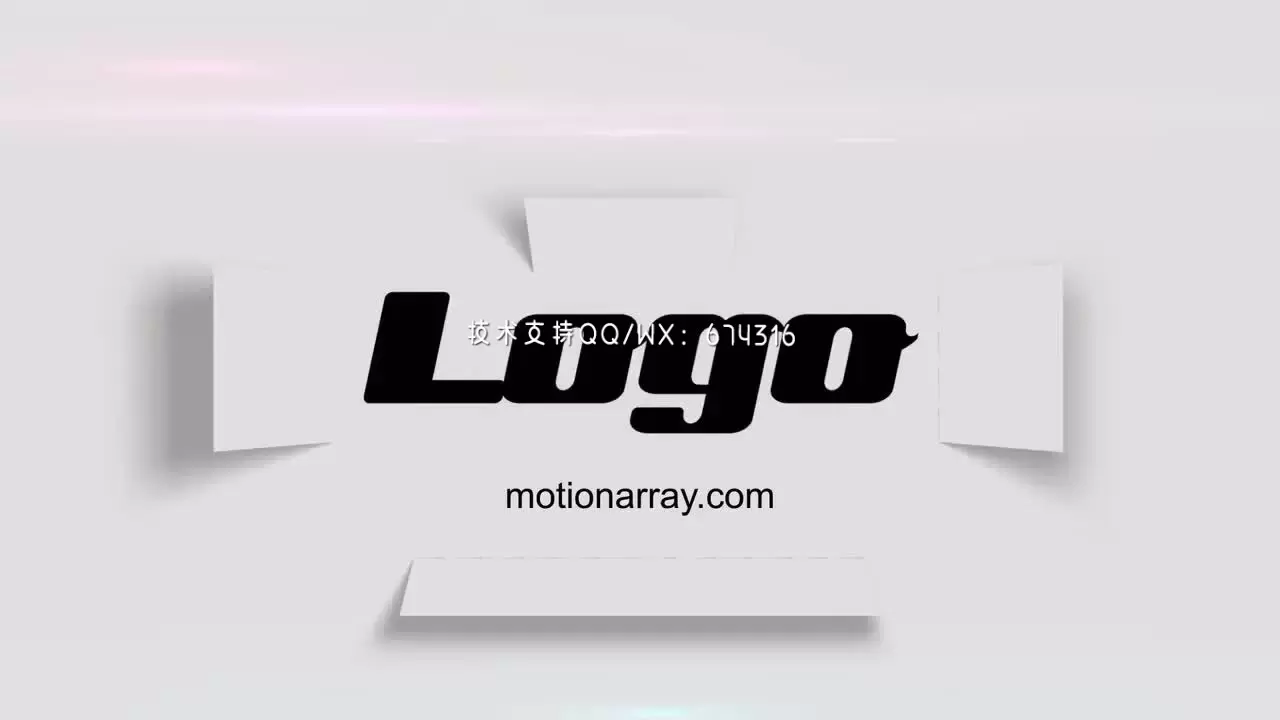 简单的广告LOGO标志显示AE模板视频下载(含音频)插图