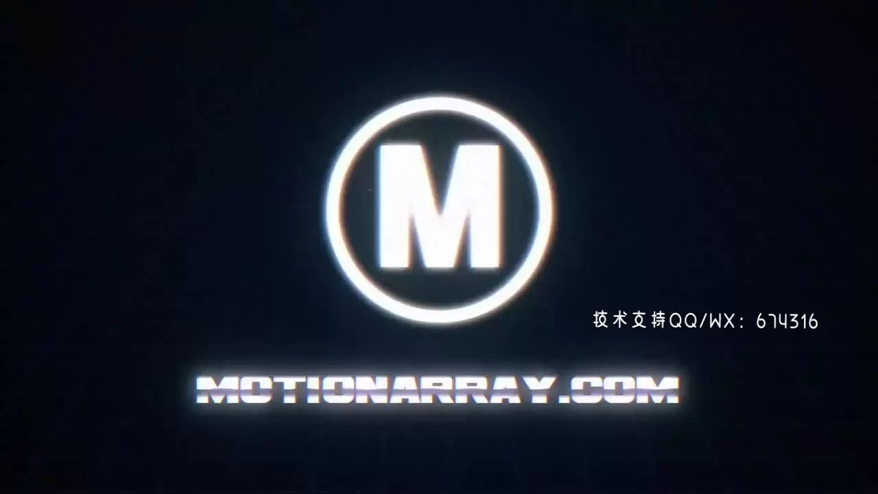 时尚的电视素材素材节目LOGO标志显示AE模板视频下载(含音频)插图