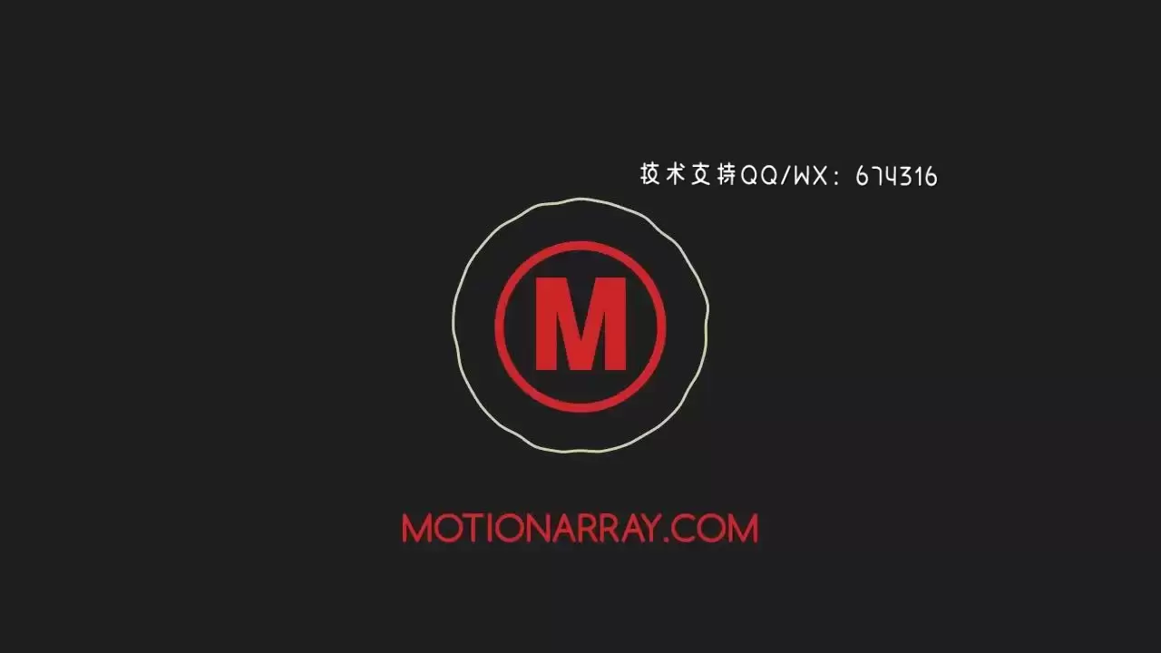 干净清晰简单的动画LOGO标志AE模板视频下载(含音频)