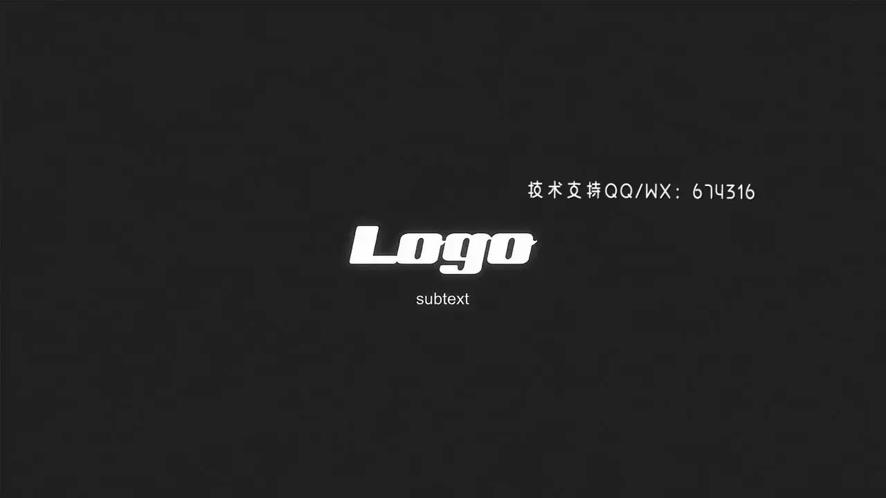 丰富多彩的故障和扭曲效果动画LOGO标志AE模板视频下载