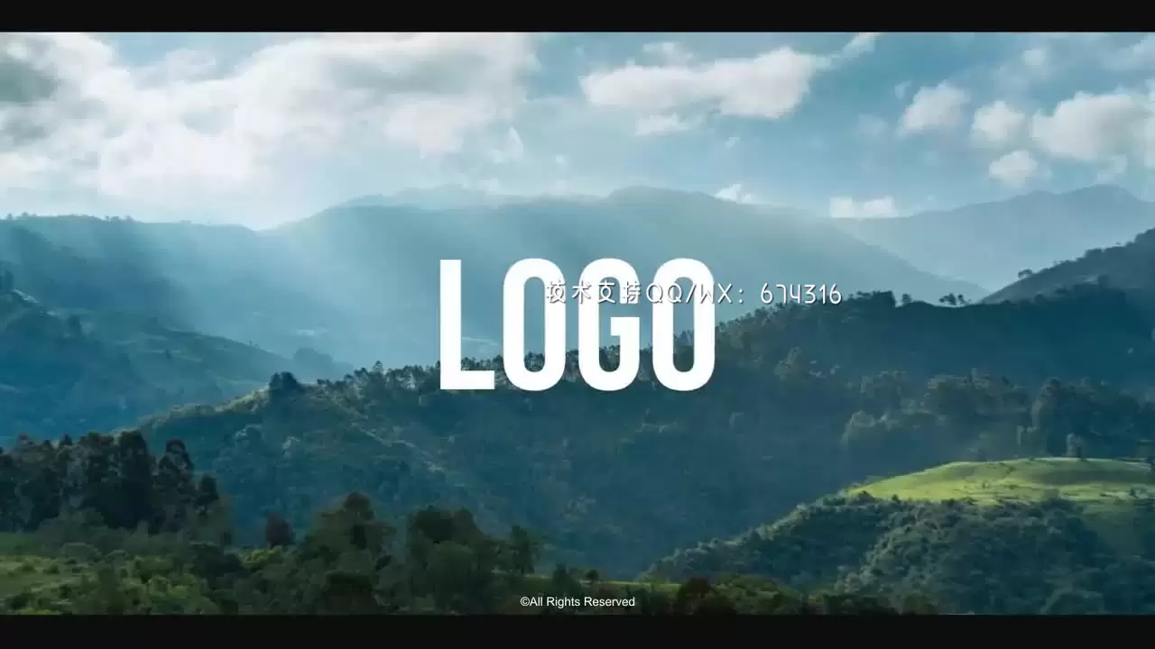 干净多彩的设计LOGO标志展示AE模板视频下载(含音频)