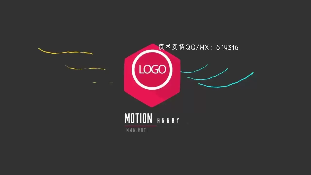 简短富有创意的LOGO标志显示AE模板视频下载(含音频)
