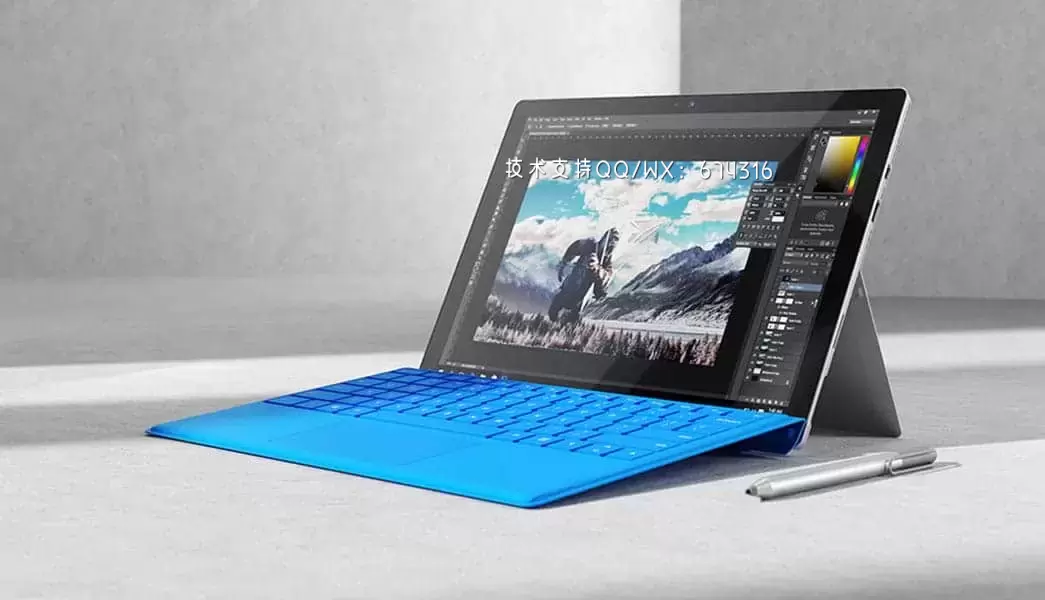 微软 Surface Pro 4 平板电脑3D模型下载 (C4D,OBJ,FBX)免费下载