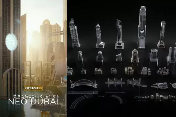 35GB+迪拜Dubai典型风格建筑3D模型大合集下载（Max,C4D,Blend,OBJ,FBX,MA,META,Uproject）免费下载