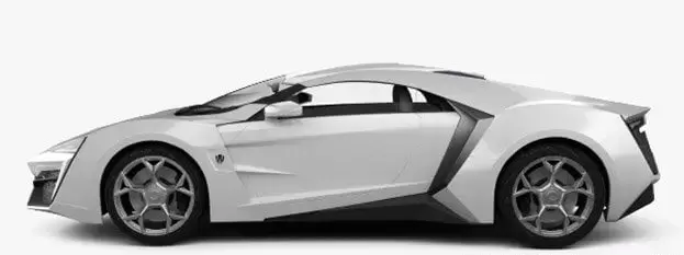 莱坎超级跑车 W Motors Lykan HyperSport 2012 汽车3D模型下载 (MAX,3DS,FBX,OBJ,C4D,LWO)插图2