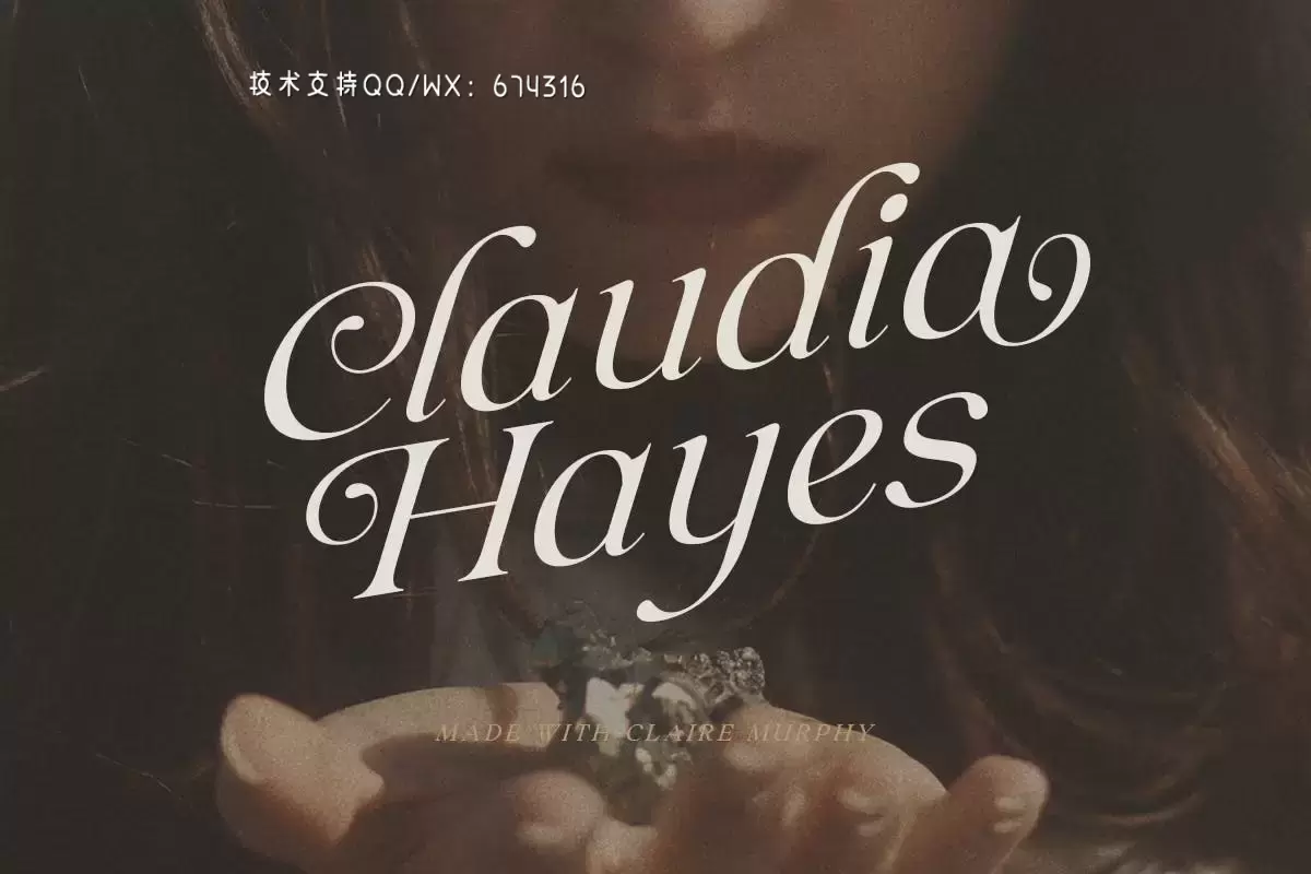 时尚高端专业的高品质优雅斜体衬线英文字体设计插图1