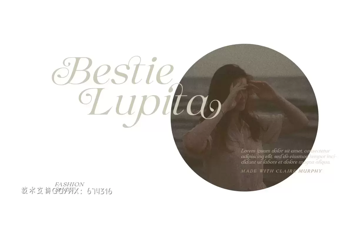 时尚高端专业的高品质优雅斜体衬线英文字体设计插图2