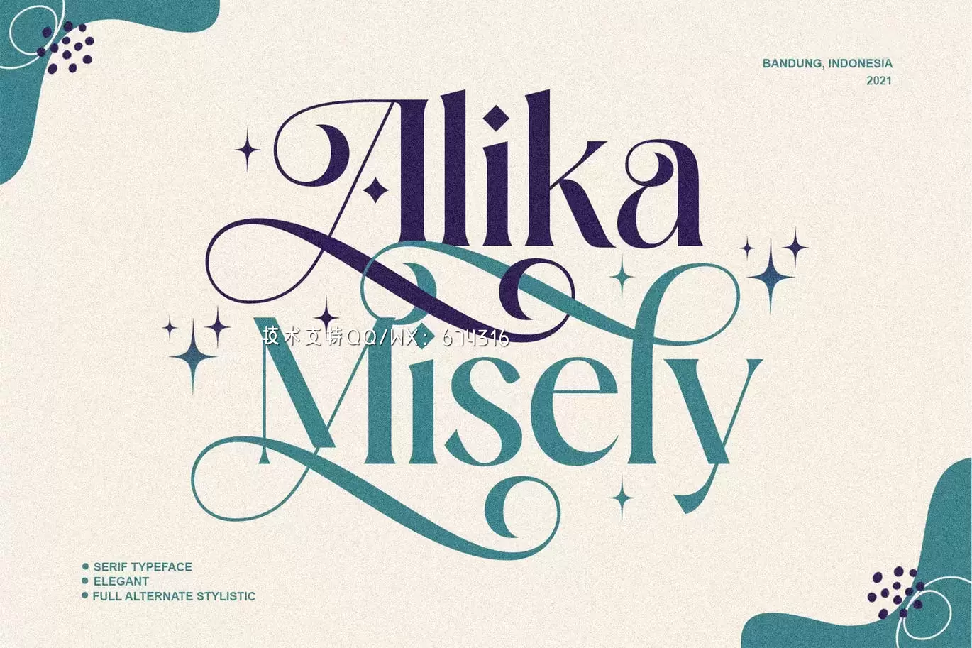 高品质的Alika misely英文字体插图