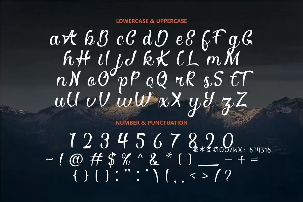 时尚高端清新优雅多用途的手绘Binlay – Freestyle Font英文字体设计插图2
