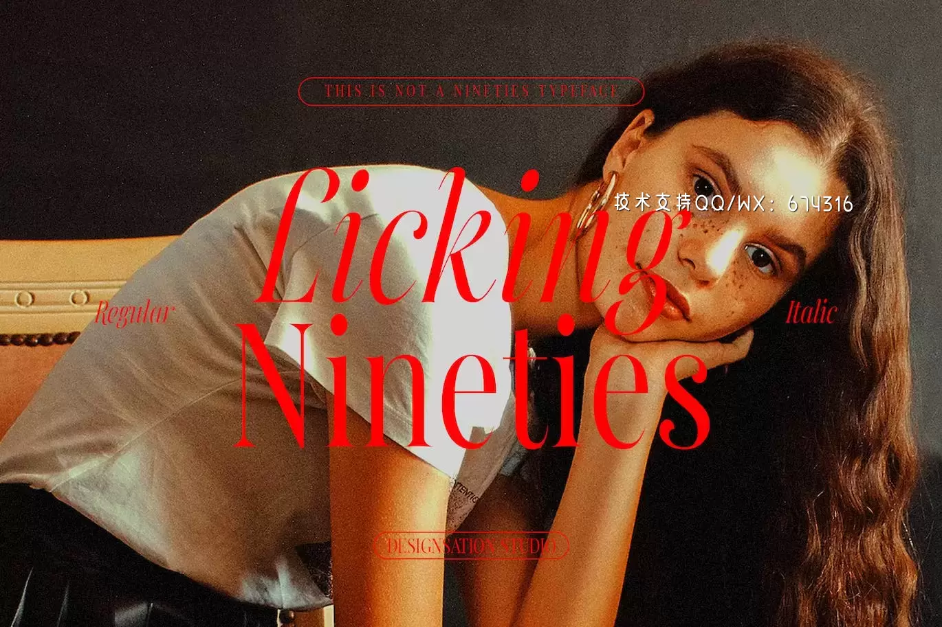 时尚高端多用途的Licking Nineties英文字体设计免费下载