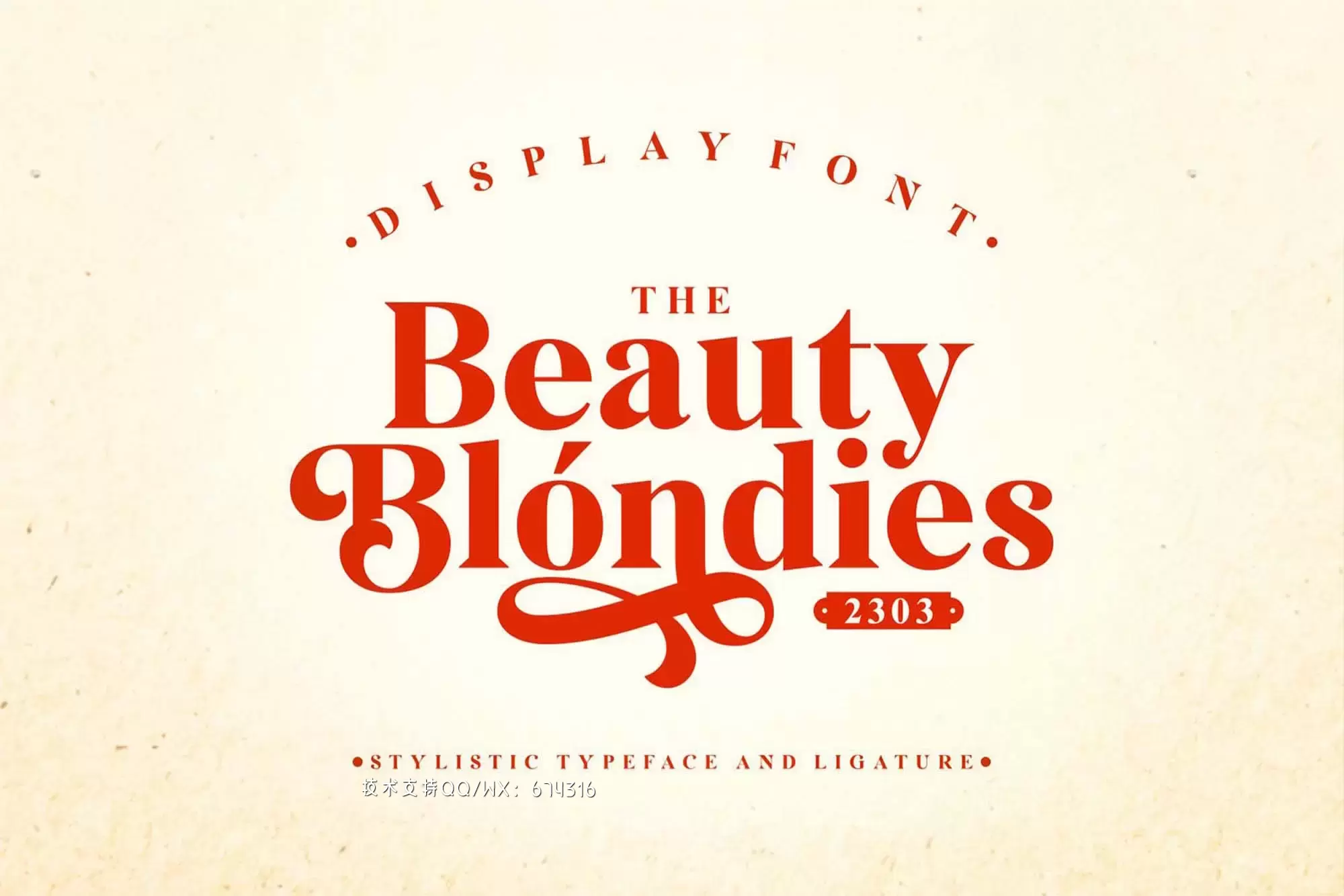 时尚高端金发女郎英文字体Beauty Blondies插图