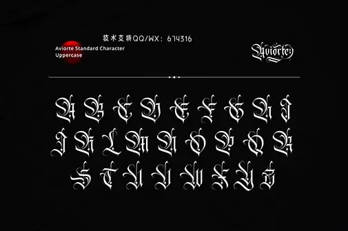 Fonts | 17世纪哥特式优雅艺术感黑体花体衬线英文字体插图2