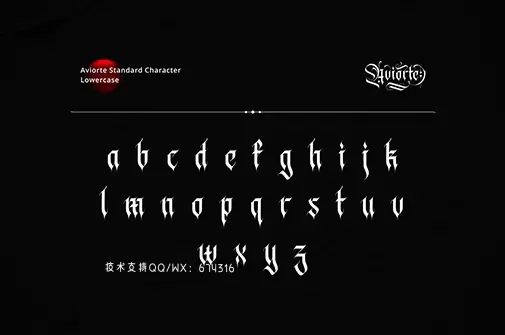 Fonts | 17世纪哥特式优雅艺术感黑体花体衬线英文字体插图3