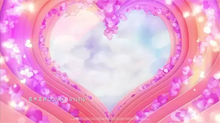 精美的情人节LOGO标志AE模板视频下载