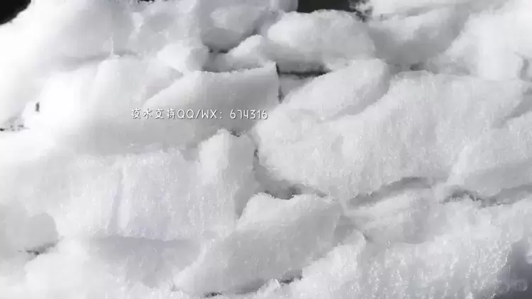 创意的雪融化展示LOGO标志AE模板视频下载