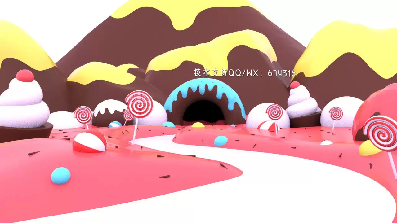 富有创意的糖果乐园宣传介绍AE模板视频下载