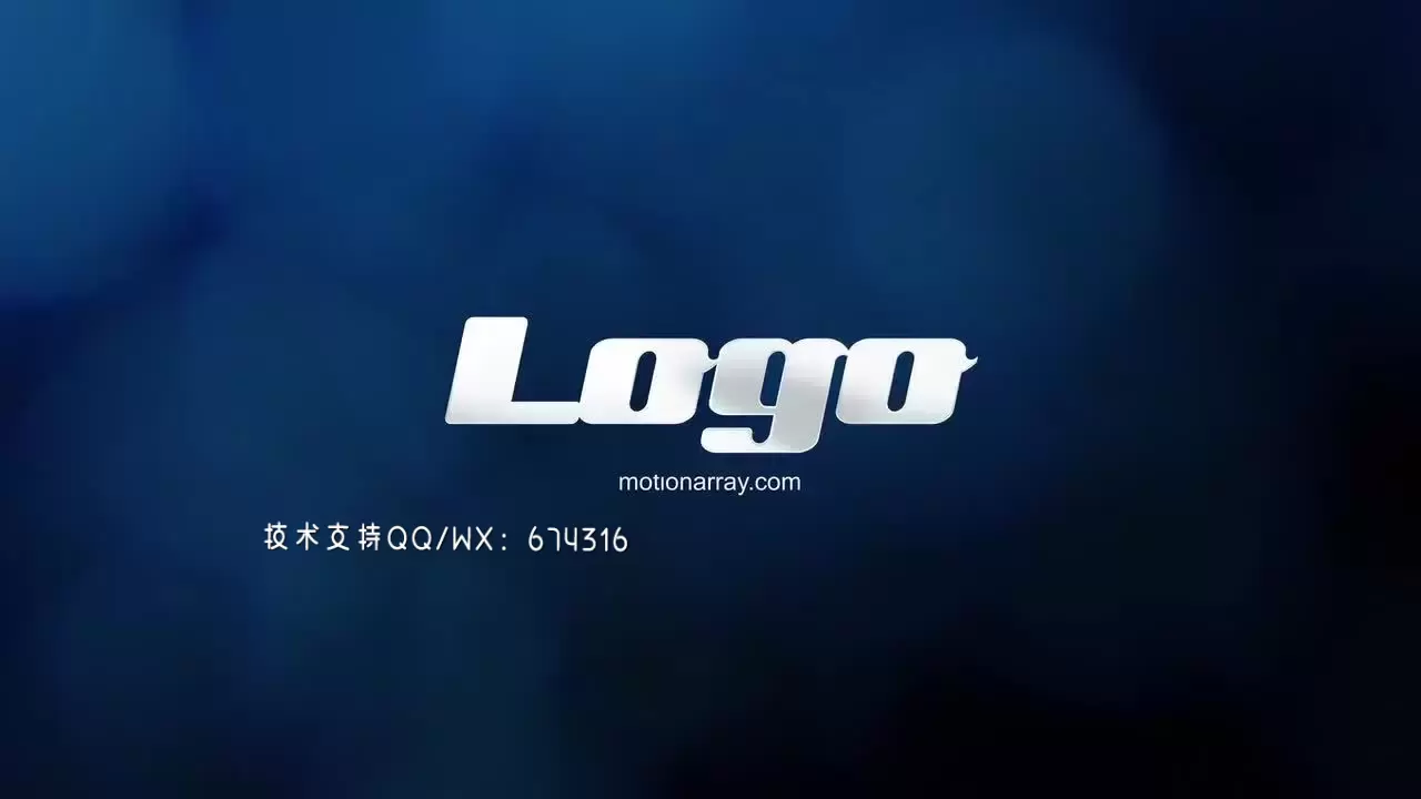 华丽的动画标志抛光金属风格LOGO展示AE模板视频下载(含音频)