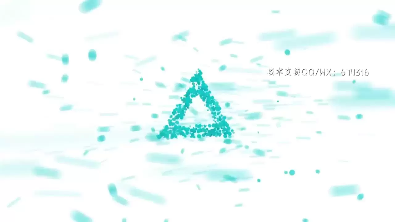 粒子LOGO标志动画AE模板视频下载(含音频)