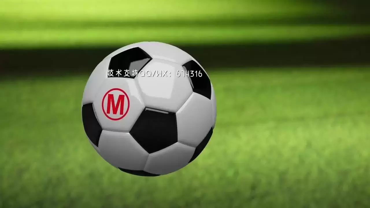 时尚动态足球LOGO标志显示效果AE模板视频下载(含音频)插图