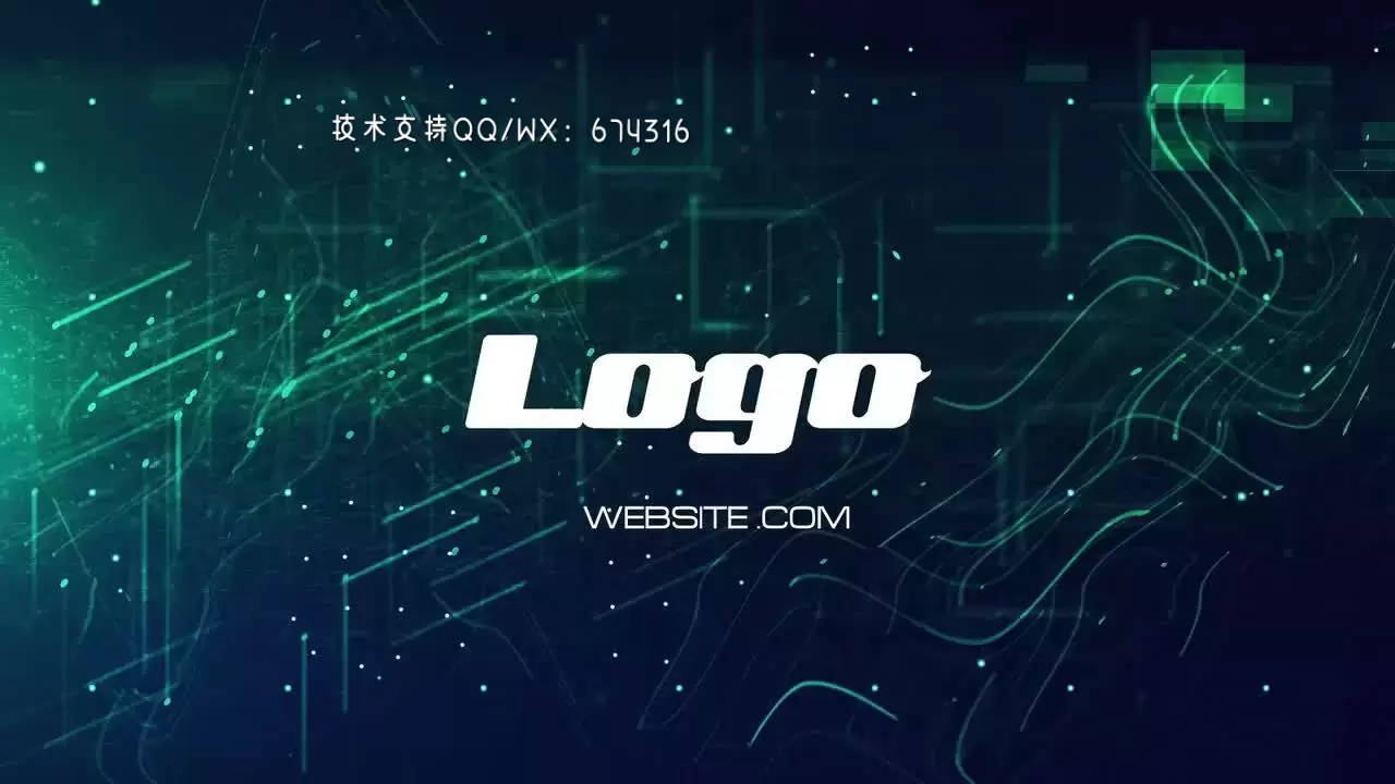 屏幕故障LOGO标志AE模板视频下载(含音频)