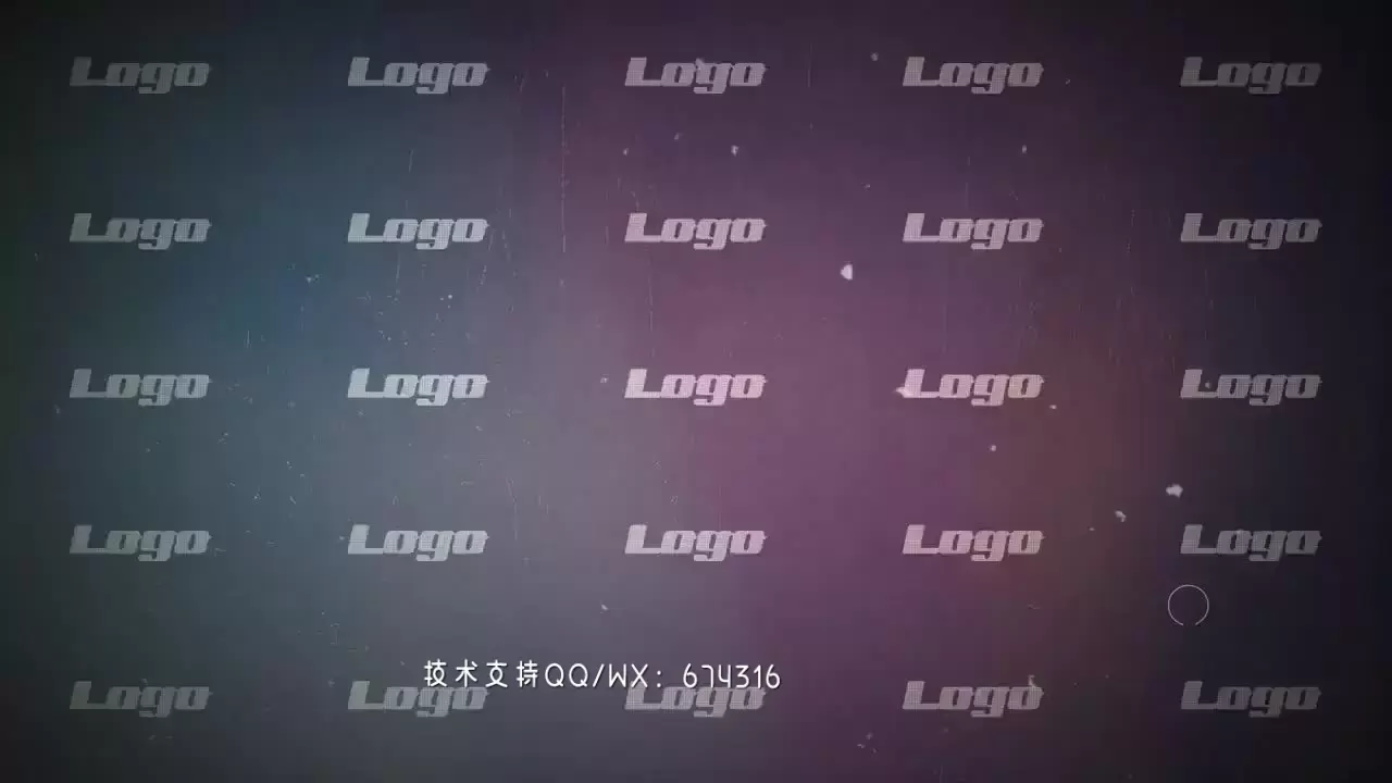 简短LOGO标志动画AE模板视频下载(含音频)