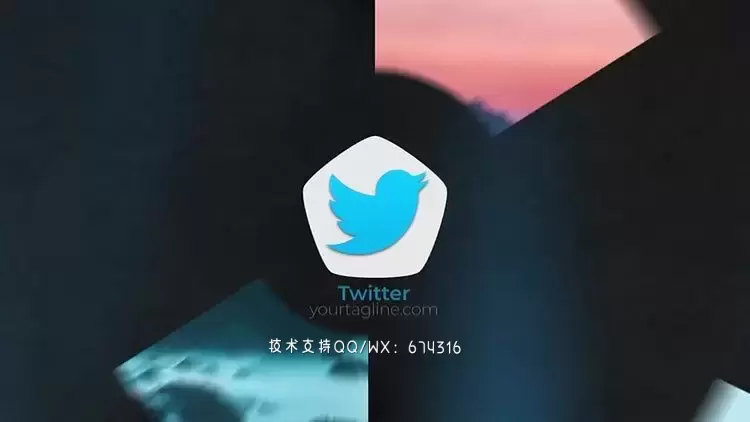 照片LOGO标志一个色彩丰富的AE模板视频下载(含音频)