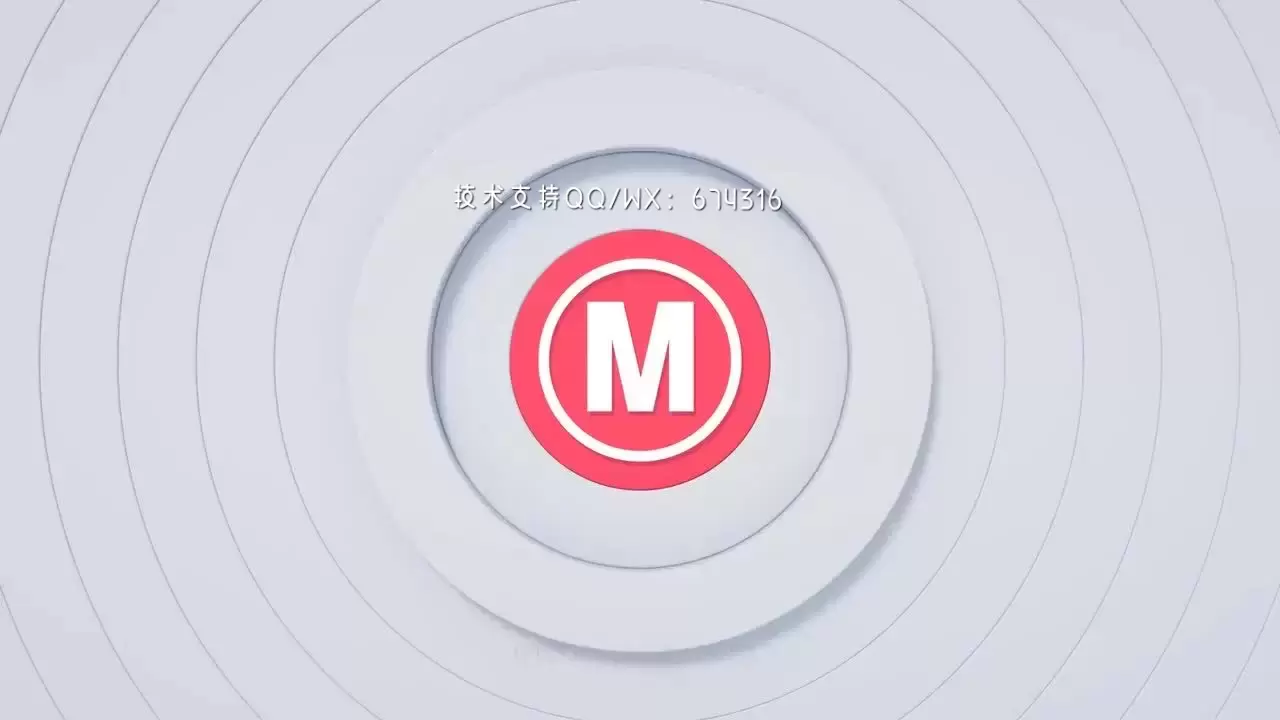 简约动态广告logo展示AE模板视频下载